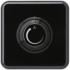 UP-Frontset Hager basico schwarz 86x86mm für Drehzahlsteller