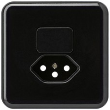 UP-Frontset Hager basico schwarz 86x86mm für Kombi Gr.I/T13