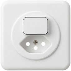 UP-Frontset Hager basico weiss 86x86/Ø58mm Shutter Gr.I/T13