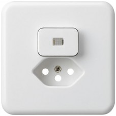 UP-Frontset Hager basico weiss 86x86mm Linse für Kombi I/T13