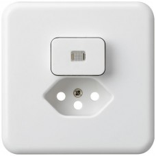 UP-Frontset Hager basico weiss 86x86mm Shutter Linse Gr.I/T13