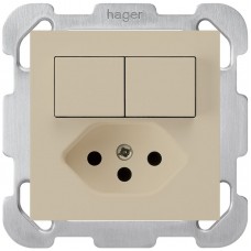 UP-Kombination 2xA-R/1P+T13 beige kallysto mit Kinderschutz B