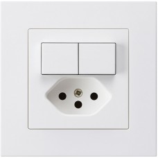 UP-Kombination 2xA-R/1P+T13 weiss Hager kallysto.pro mit Kinderschutz C UP-Kombination 2xA-R/1P+T13 weiss Hager kallysto.pro mit Kinderschutz C