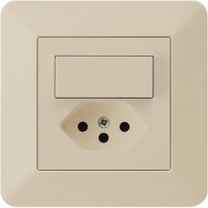 UP-Kombination A-R/1P+T13 beige Hager kallysto.trend mit Kinderschutz UP-Kombination A-R/1P+T13 beige Hager kallysto.trend mit Kinderschutz