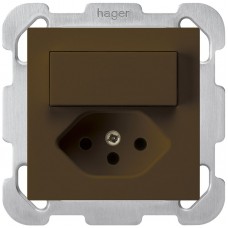 UP-Kombination A-R/1P+T13 braun Hager kallysto mit Kinderschutz UP-Kombination A-R/1P+T13 braun Hager kallysto mit Kinderschutz