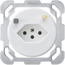 UP-Steckdose basico T13 FI 30mA weiss mit Shutter B UP-Steckdose basico T13 FI 30mA weiss mit Shutter B