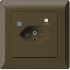 UP-Steckdose Hager kallysto.line T13 FI 30mA braun UP-Steckdose Hager kallysto.line T13 FI 30mA braun
