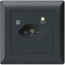 UP-Steckdose Hager kallysto.line T13 FI 30mA schwarz UP-Steckdose Hager kallysto.line T13 FI 30mA schwarz