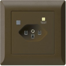 UP-Steckdose Hager kallysto.line T23 FI 30mA braun