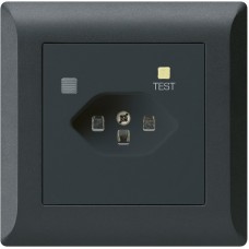 UP-Steckdose Hager kallysto.line T23 FI 30mA schwarz