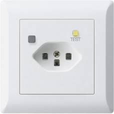 UP-Steckdose Hager kallysto.line T23 FI 30mA weiss
