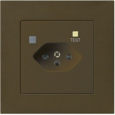 UP-Steckdose Hager kallysto.pro T13 FI 30mA braun