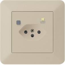 UP-Steckdose Hager kallysto.trend T13 FI 30mA beige UP-Steckdose Hager kallysto.trend T13 FI 30mA beige