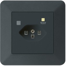 UP-Steckdose Hager kallysto.trend T23 FI 30mA schwarz UP-Steckdose Hager kallysto.trend T23 FI 30mA schwarz