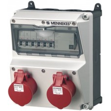 Wand-Stromverteiler Mennekes AMAXX IP44 grau/schwarz