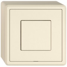 AP-Druckschalter EDIZIO.liv Wiser SNAPFIX 1 Taste crema GX