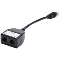 Y-Adapter RJ45m/2×RJ45f STP schwarz
