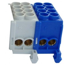 Hauptleiter-Klemme HLAK 2L, 4×25mm², 1×gu/bl