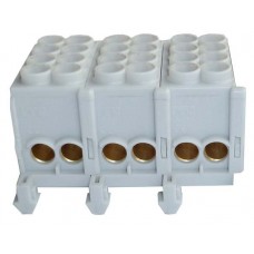 Hauptleiter-Klemme HLAK 3L, 2×35mm², 2×35mm², grau