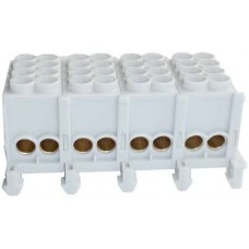 Hauptleiter-Klemme HLAK 4L, 2×35mm², 2×25mm² grau