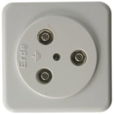UP-Erdsteckdose 3 Stecker für Potentialausgleich