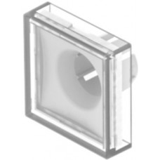 Druckhaube EAO61 18x18mm flach transparent transparent