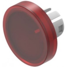 Druckhaube EAO61 Ø15.8mm flach transparent rot