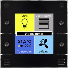 EB-Raumbediengerät u::Lux Switch Ausführung digitalSTROM 55x55mm schwarz