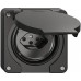 FI-Steckdose Feller NEVO T13 mit Anschlussklemmen schwarz N.CO.Q