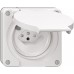 FI-Steckdose Feller NEVO N.CO 30mA Typ 13 mit Shutter mit Anschlussklemmen weiss