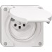 FI-Steckdose NEVO T23 mit Anschlussklemmen weiss
