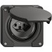 FI-Steckdose NEVO N.CO 30mA Typ 23 mit Shutter mit Anschlussklemmen schwarz für Kombination