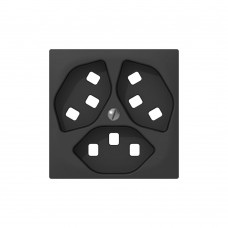 Frontplatte SIDUS anthrazit zu 3xT23