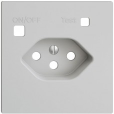 Frontset EDIZIOdue zu FI-Steckdose T13 hellgrau F