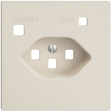 Frontset EDIZIOdue zu FI-Steckdose F T23 crema