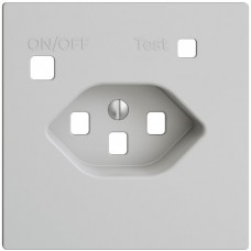 Frontset EDIZIOdue zu FI-Steckdose F T23 hellgrau