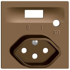 Frontset EDIZIOdue zu FI-Steckdose T13 coffee F