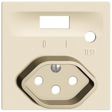 Frontset EDIZIOdue zu FI-Steckdose T13 crema F