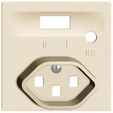 Frontset EDIZIOdue zu FI-Steckdose T23 crema F