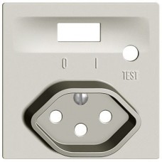 Frontset EDIZIOdue zu FI-Steckdose T13 hellgrau F