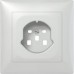Frontset SIDUS B zu Steckdose T25 weiss