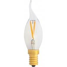 LED-Lampe ELBRO E14 C35 2W 230V 220lm 2700K 300° Ø35 weiss klar
