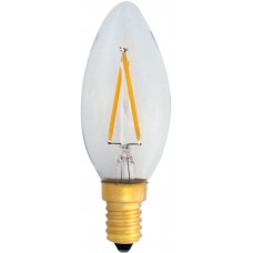 LED-Lampe ELBRO E14 C35 2W 230V 220lm 2400K 300° Ø35 weiss klar