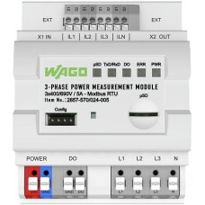 Leistungsmessumformer WAGO 3L 3×400/690V 5A Modus RTU