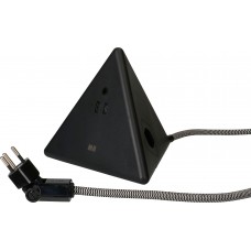 Mehrfachsteckdose Max Hauri Energy Pyramide 2×T13 USB A+C 18W schwarz