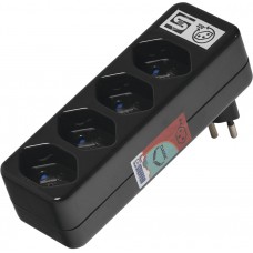 Mehrfachstecker Steffen STEKO LINE 4×T13 schwarz