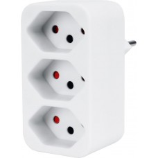 Bild vergrössern Mehrfachstecker Steffen 3xT13 10A 230V IP20 weiss