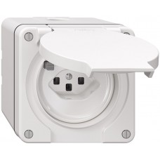 NAP-FI-Steckdose NEVO T23 mit Anschlussklemmen weiss NAPQ