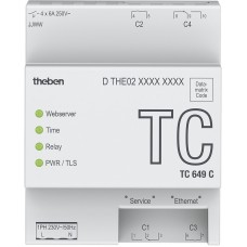 REG-Astro-Schaltuhr digital Theben HTS TC 649 C LAN integrierter Webserver