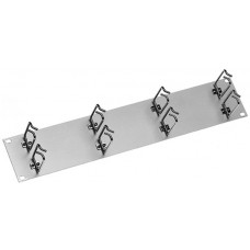 Rangierpanel 19" Minkels 2HE mit 8 Rangierringe 35x68mm
